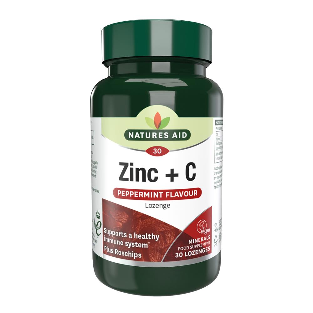 Natures Aid Zinc + Vitamin C Lozenge 30 lozenges